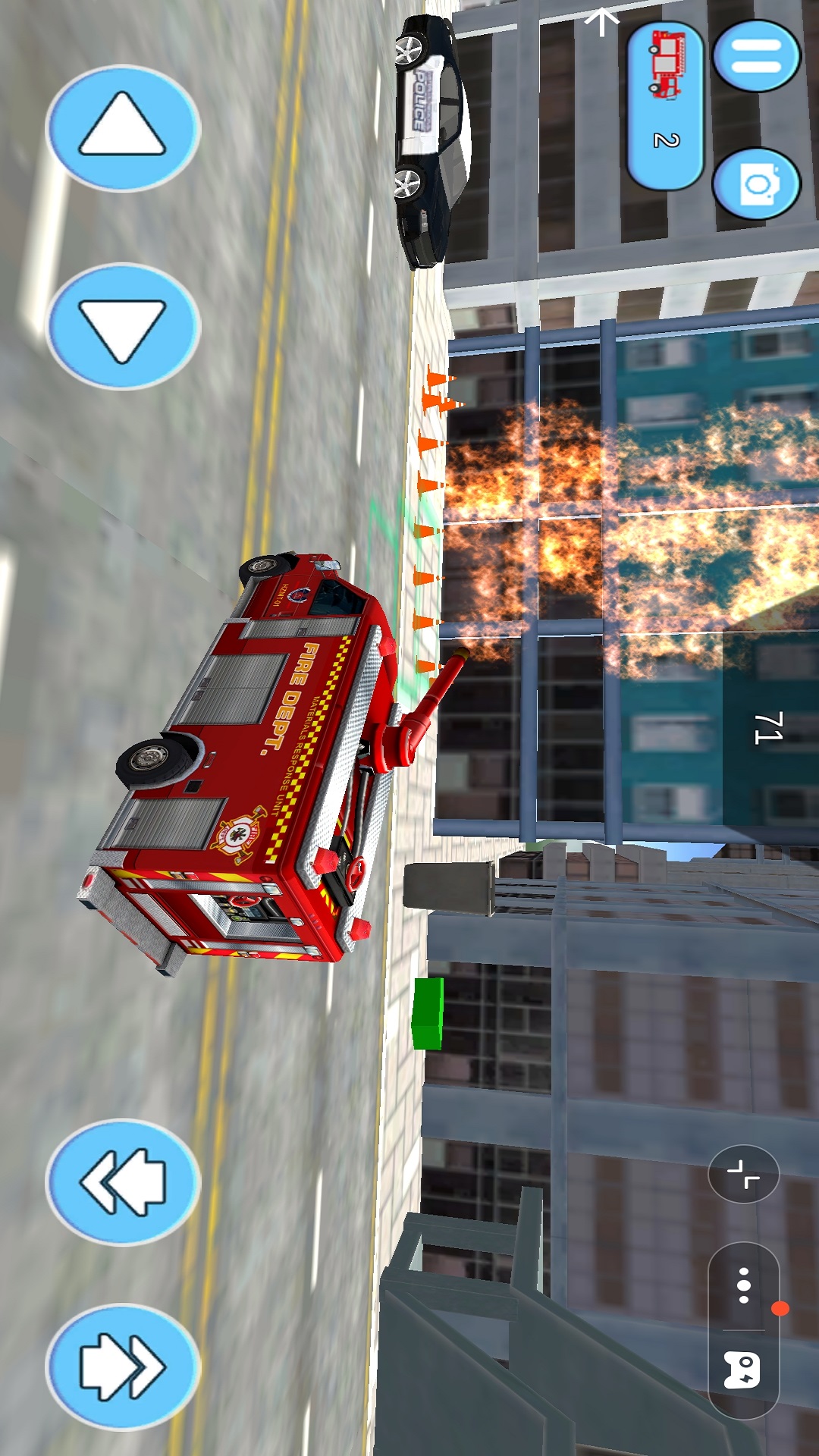 消防车急救模拟