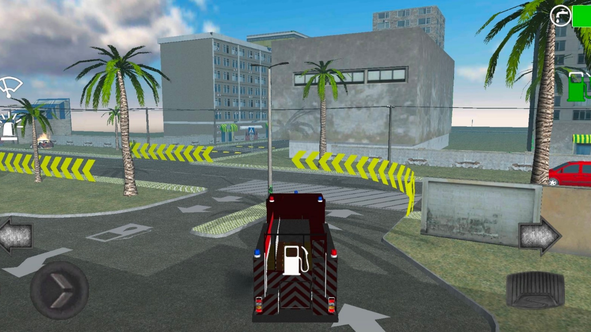 消防车救火行动