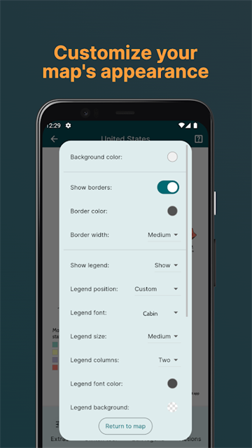 MapChart地图填色