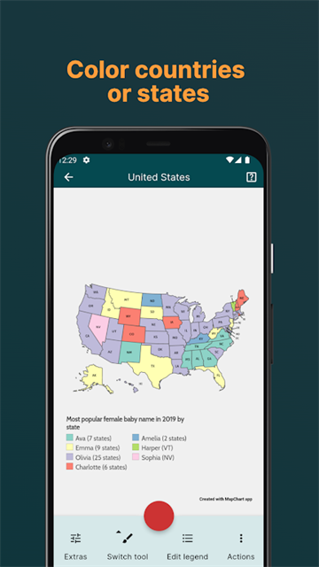 MapChart地图填色