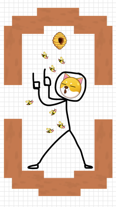 保护狗狗不被蜜蜂蛰游戏