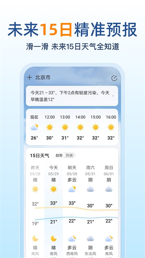 15日天气预报App