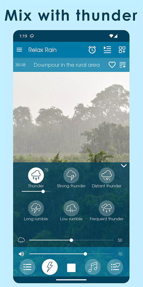 Relax Rain app