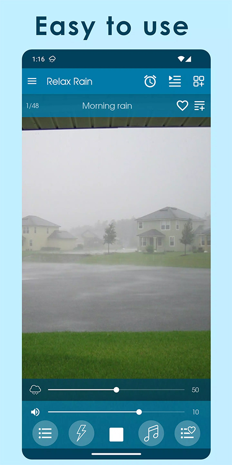 Relax Rain app
